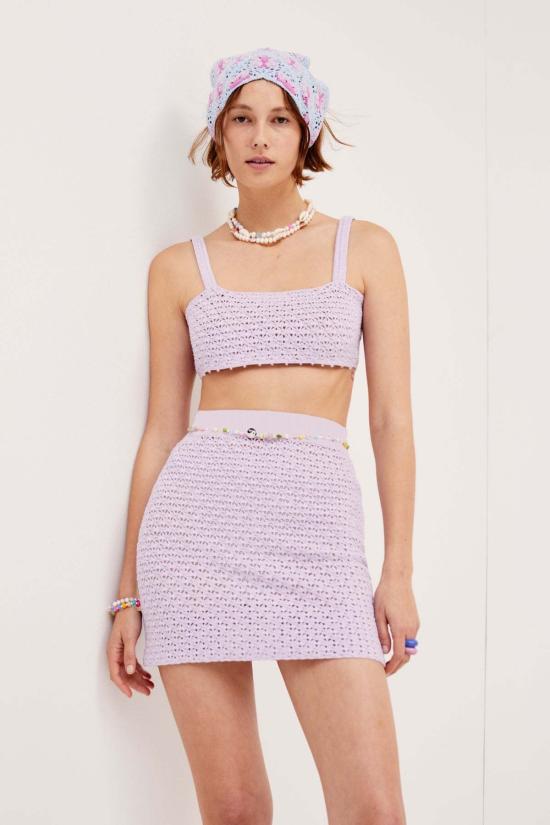  포러브앤레몬스 민소매 티셔츠 KSU22T401 PURPLE - FOR LOVE & LEMONS