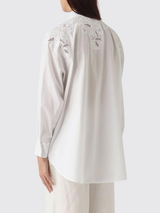 26SS 에르마노 설비노 셔츠 D484K301QDV 10601 White - ERMANNO SCERVINO