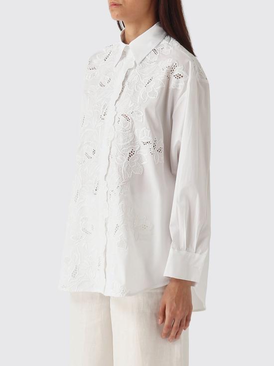 26SS 에르마노 설비노 셔츠 D484K301QDV 10601 White - ERMANNO SCERVINO