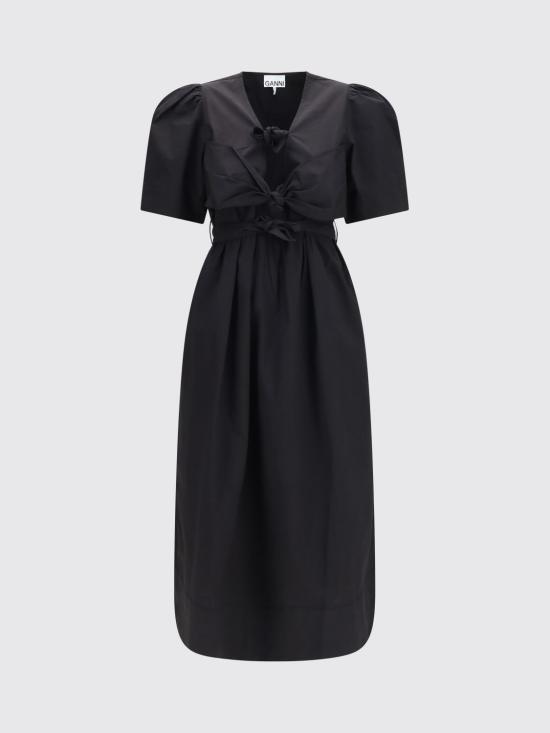 26FW 가니 롱 원피스 A1030771 099 Black - GANNI