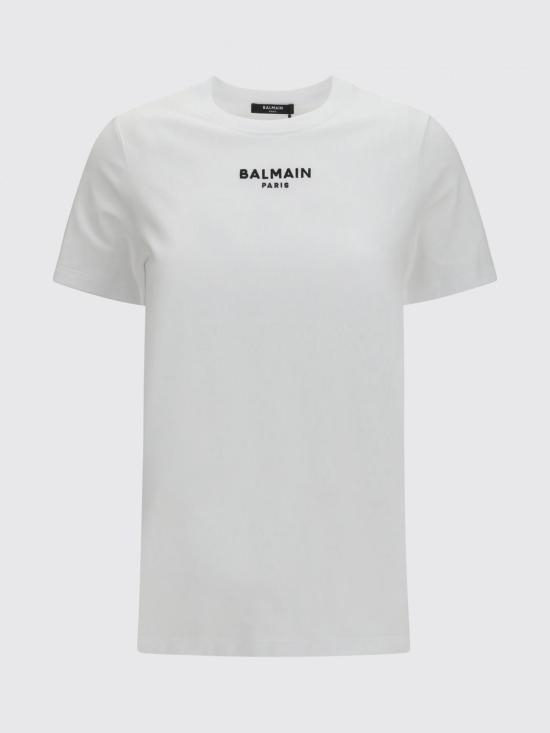 26FW 발망 반팔 티셔츠 HF1EF000BD10 GAB White - BALMAIN