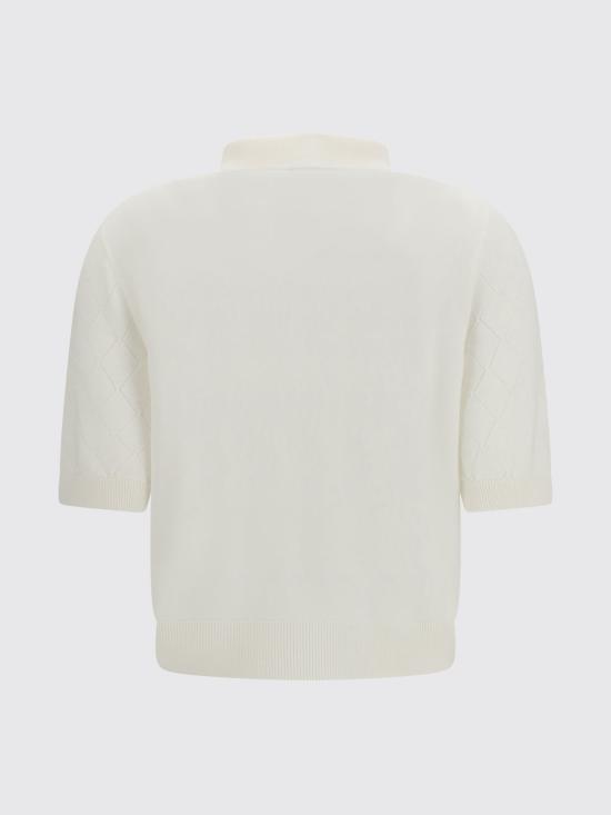 26FW 발망 폴로 티셔츠 HF1GB040KJ99 0FA White - BALMAIN