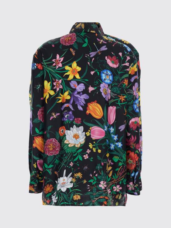 26SS 구찌 플로라 실크 트윌 셔츠 864570ZAUU8 1066 Multicolor - GUCCI