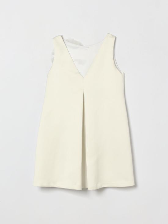 26SS [키즈] 엘리자베타프랜치 원피스 EFAB6560RA016 0000 Yellow Cream - ELISABETTA FRANCHI