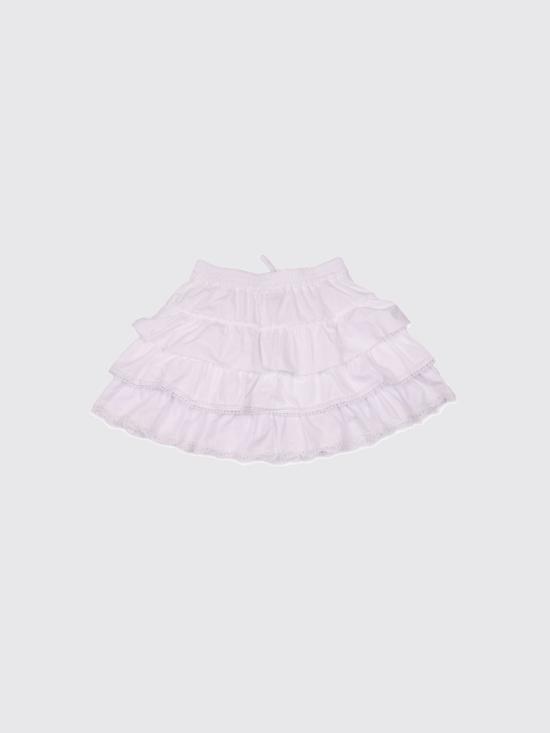 26SS [키즈] 에르마노 설비노 스커트 Z9G7067760 0099 White - ERMANNO SCERVINO
