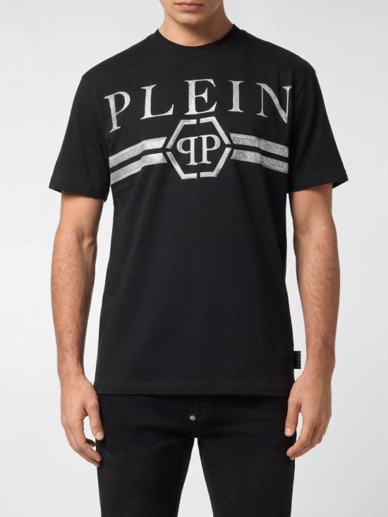 26SS 필립 플레인 반팔 티셔츠 FAECMTK8457PJY002N 02 Black