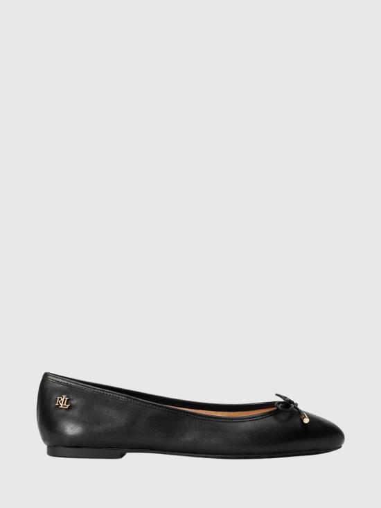 26SS 랄프 로렌 플랫 슈즈 802940603 001 Black