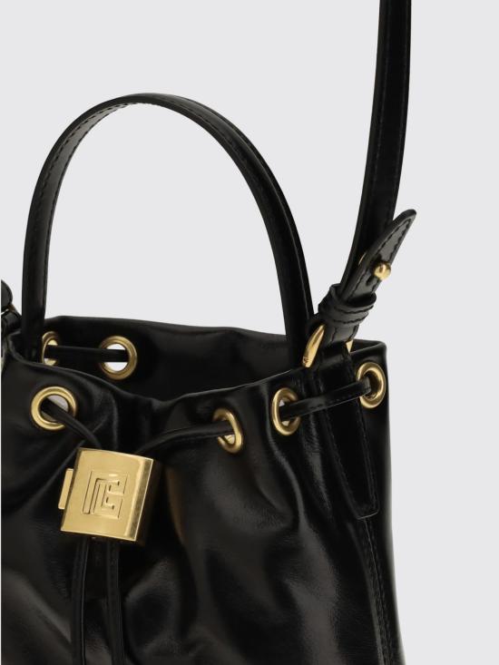26FW 발망 토트백 HN1GA065LMTE 0PA Black - BALMAIN