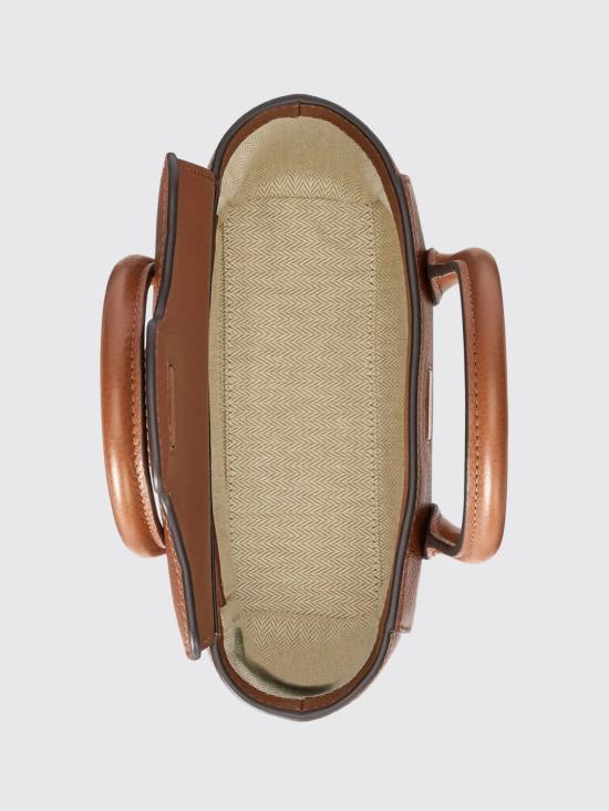 26SS 랄프 로렌 태너 페블 레더 스몰 사첼 토트백 431969349 001 Brown - RALPH LAUREN
