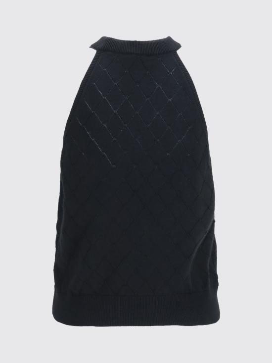 26FW 발망 민소매 티셔츠 HF1AE089KJ99 0PA Black - BALMAIN