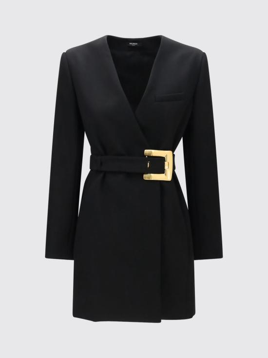 26FW 발망 숏 원피스 HF1R9462WC09 0PA Black - BALMAIN