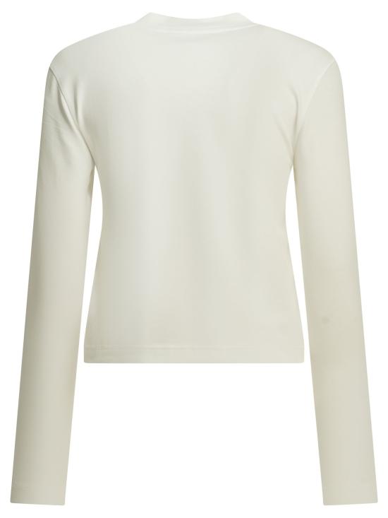 26FW 자크뮈스 그로그랭 로고 롱슬리브 티셔츠 TSW00155AJ00124WHITE White - JACQUEMUS