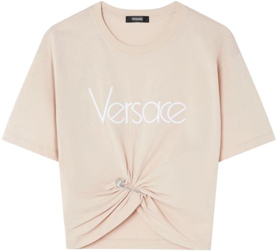 25SS 베르사체 반팔 티셔츠 10188981A136102KQ70 BEIGE