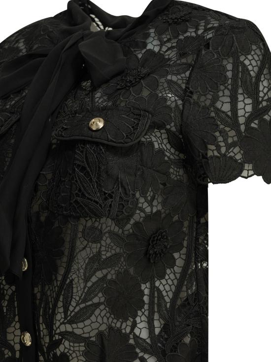 26FW 셀프 포트레이트 블라우스 PF26 111T BBLACK Black - SELF PORTRAIT