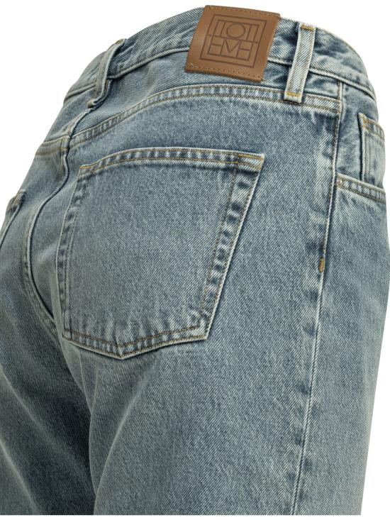 26SS 토템 데님 팬츠 222 232 741 485WORN BLUE Light blue - TOTEME