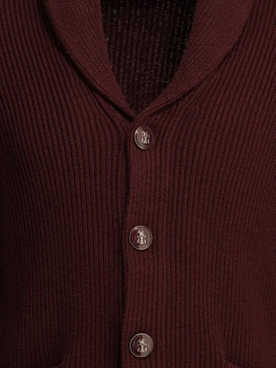 26FW 브루넬로 쿠치넬리 가디건 MNI709706C9763 Bordeaux - BRUNELLO CUCINELLI