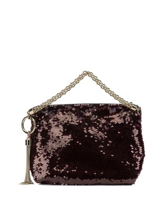 26FW 지미추 토트백 CALLIEGZDDEEP MERLOT LIGHT GOLD Bordeaux - JIMMY CHOO