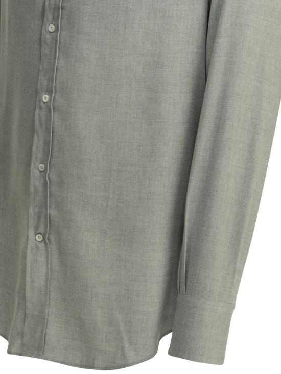 26FW 브루넬로 쿠치넬리 긴팔 셔츠 MY6370038C045 Grey - BRUNELLO CUCINELLI