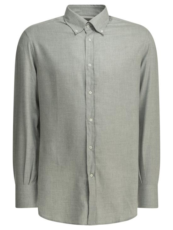 26FW 브루넬로 쿠치넬리 긴팔 셔츠 MY6370038C045 Grey