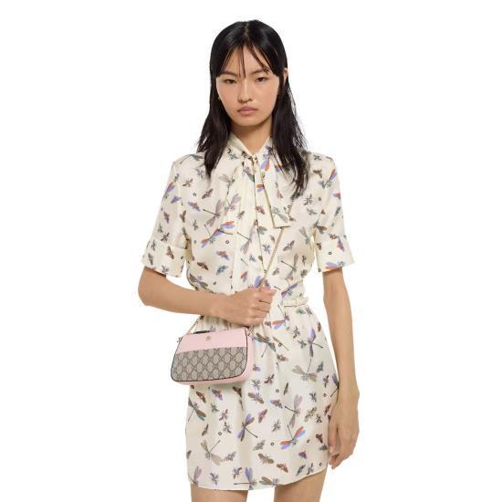 26SS 구찌 GG 마몽 바이컬러 미니백 855486AAFXM 5743 Beige - GUCCI