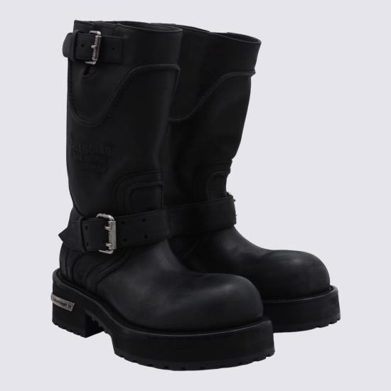 26FW 발렌시아가 VENOM 베놈 미들 부츠 833585 WCAL11080 BLACK SILVER - BALENCIAGA