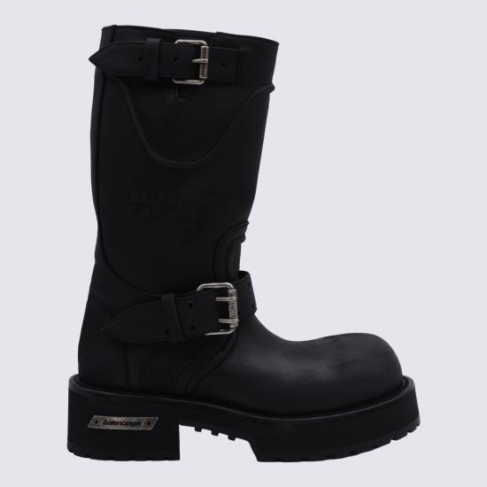 26FW 발렌시아가 VENOM 베놈 미들 부츠 833585 WCAL11080 BLACK SILVER