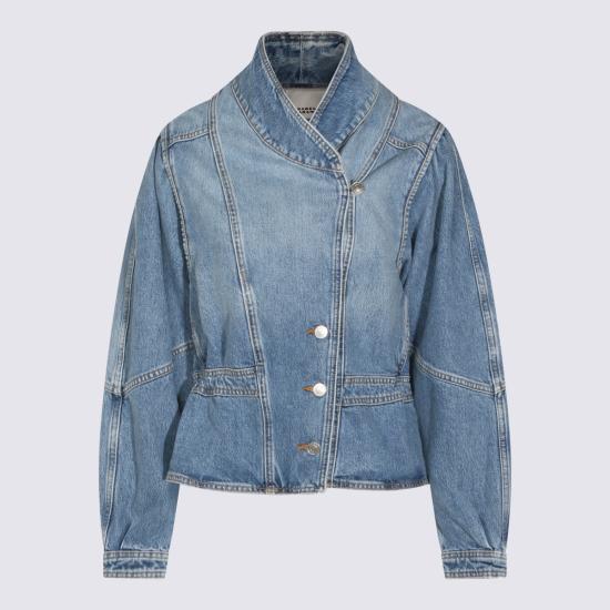 26FW 이자벨마랑에뚜왈 데님 자켓 26PVE0614FA D1H02I30LU LIGHT BLUE
