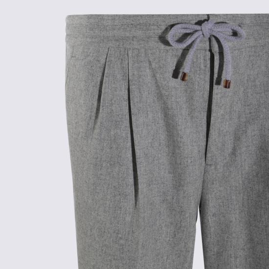 26FW 브루넬로 쿠치넬리 트레이닝/조거 팬츠 M038PE1710 C511 Light grey - BRUNELLO CUCINELLI