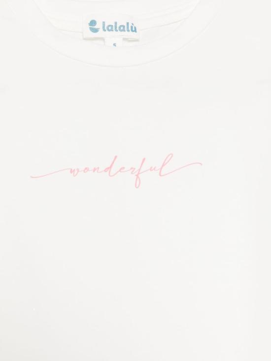 26SS [키즈] 라라루 티셔츠 TSL170RB LATTE White - LALALU