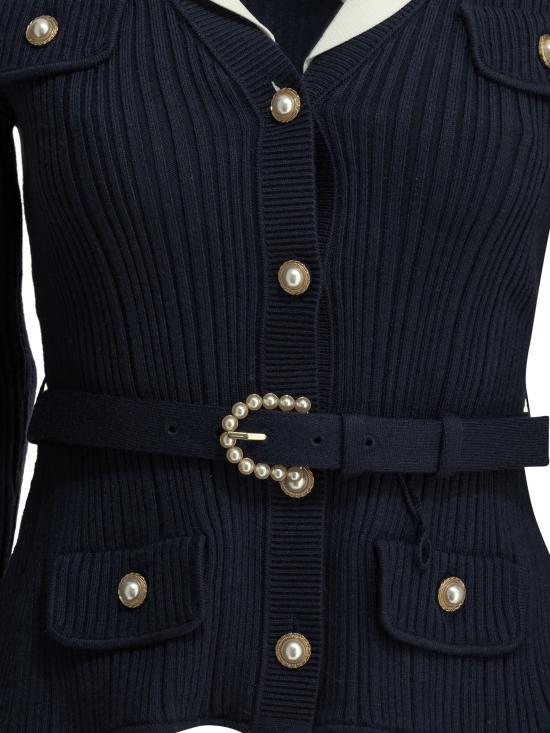 26FW 셀프 포트레이트 스웨터 PF26 131C NNAVY Blue - SELF PORTRAIT