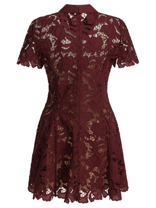 26FW 셀프 포트레이트 숏 원피스 PF26 111SA BUBURGUNDY Bordeaux - SELF PORTRAIT