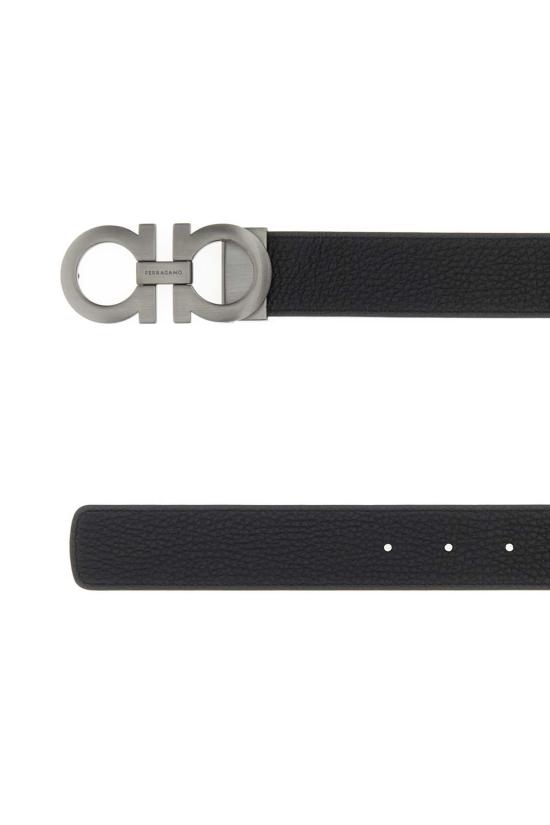 26FW 살바토레 페라가모 간치니 레더 벨트 675542776307 NEROMIDNIGHT Black - SALVATORE FERRAGAMO