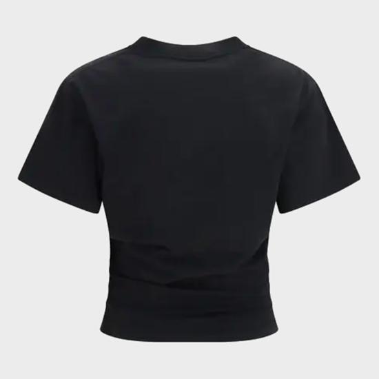 26FW 발렌시아가 빈티지 홀리데이 코튼 티셔츠 A0016U TUVO81000 BLACK - BALENCIAGA