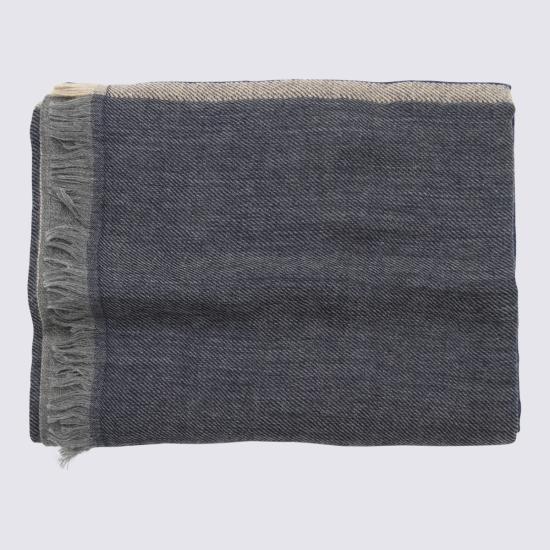 26FW 브루넬로 쿠치넬리 머플러/스카프 MSC606AV CU929 Navy