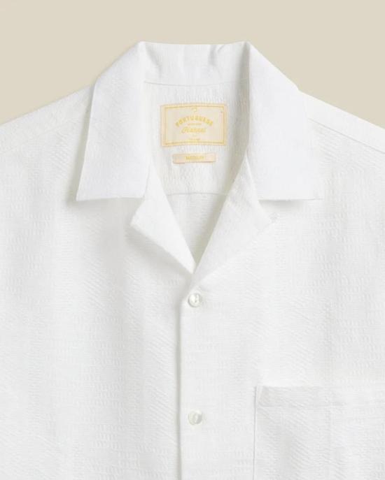  포르투기스플란넬 긴팔 셔츠 포르투갈산 플란넬 직조 면 리브 - PORTUGUESE FLANNEL