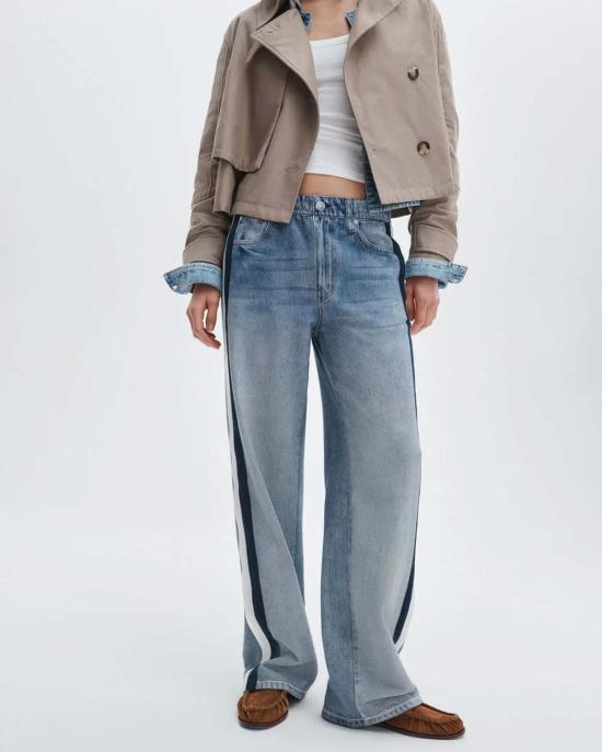  랙앤본 데님 팬츠 Rag & Bone RB Miramar 스포츠 스트라이프 트랙 팬츠 - RAG & BONE