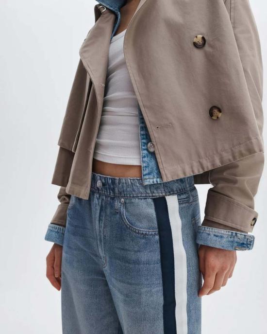  랙앤본 데님 팬츠 Rag & Bone RB Miramar 스포츠 스트라이프 트랙 팬츠 - RAG & BONE