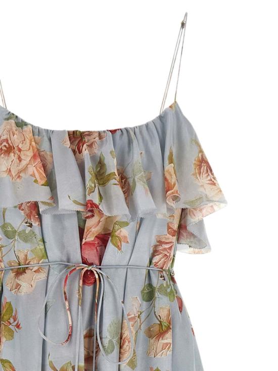 26FW 짐머만 롱 원피스 8363DSS264 BRSF Blu - ZIMMERMANN