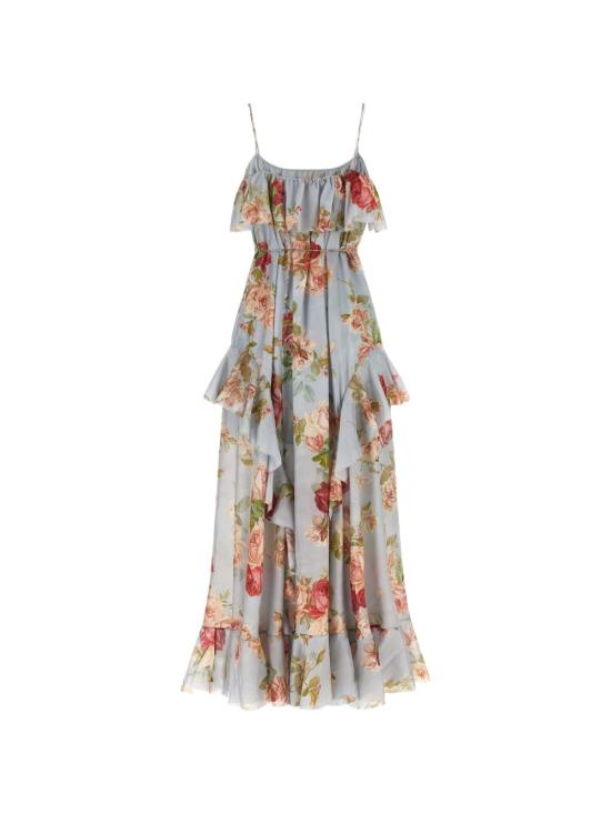 26FW 짐머만 롱 원피스 8363DSS264 BRSF Blu - ZIMMERMANN