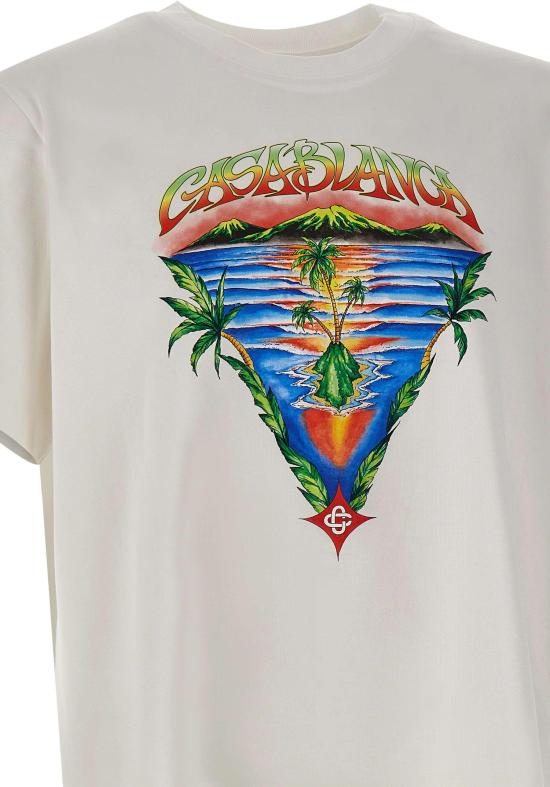 26SS 카사블랑카 탑 5056810777910 WHITE - CASABLANCA