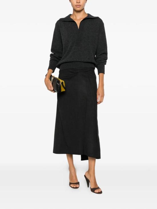 26FW 빅토리아 베컴 미디 스커트 1326WSK007362D9891 Gray - VICTORIA BECKHAM