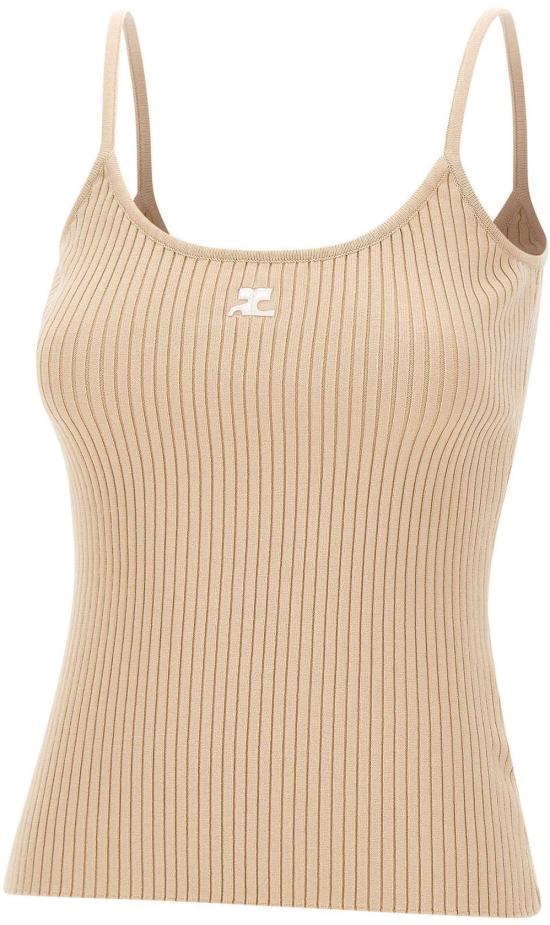 26SS 쿠레쥬 민소매 티셔츠 PERMDE012FI0001SAND BEIGE