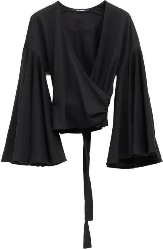 26SS 자크뮈스 긴팔 티셔츠 50819498443038 BLACK