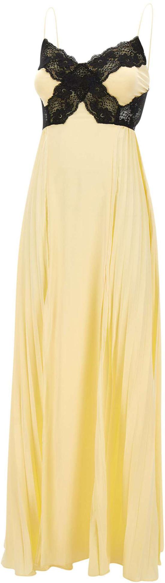 26SS 셀프 포트레이트 롱 원피스 039XYYELLOW