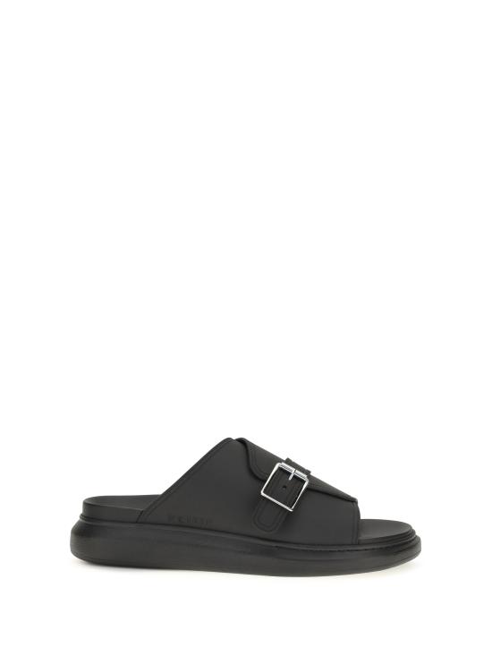 26FW 알렉산더 맥퀸 뮬/슬리퍼 874829W4Z90 1000 BLACK