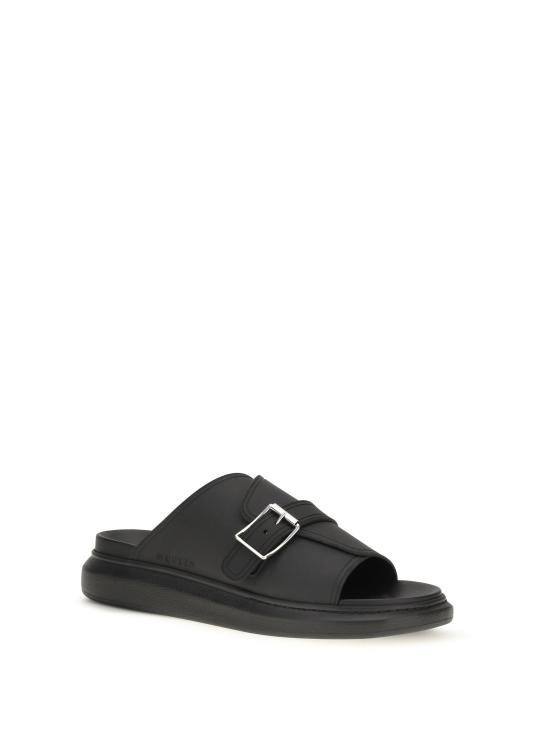 26FW 알렉산더 맥퀸 뮬/슬리퍼 874829W4Z90 1000 BLACK - ALEXANDER MCQUEEN