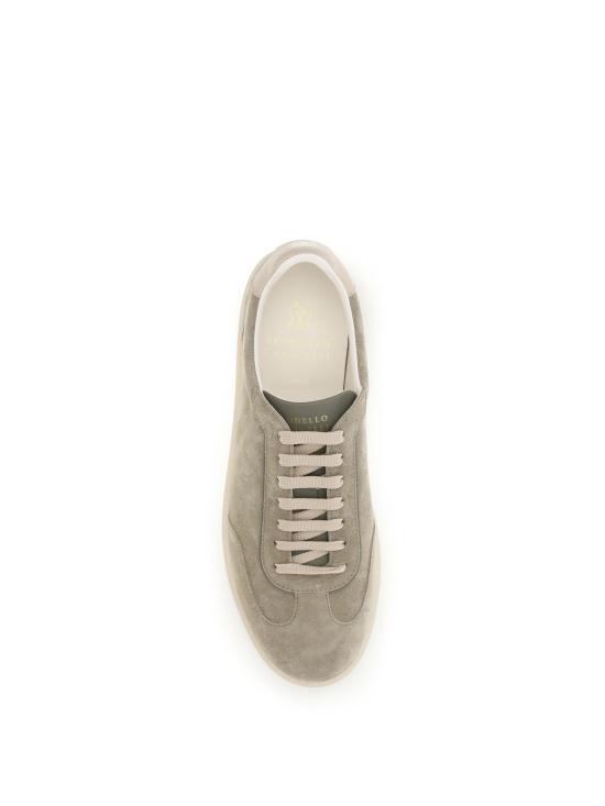26FW 브루넬로 쿠치넬리 스웨이드 스니커즈 MZUMGLJ336 CDG36 BEIGE - BRUNELLO CUCINELLI