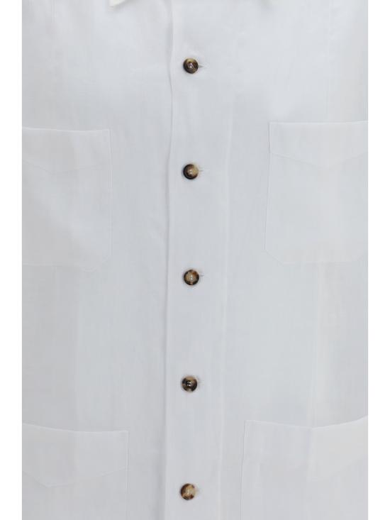 26SS 브루넬로 쿠치넬리 긴팔 셔츠 MM6840648 C001 WHITE - BRUNELLO CUCINELLI