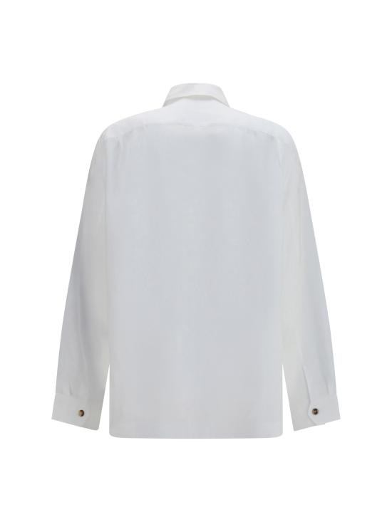 26SS 브루넬로 쿠치넬리 긴팔 셔츠 MM6840648 C001 WHITE - BRUNELLO CUCINELLI