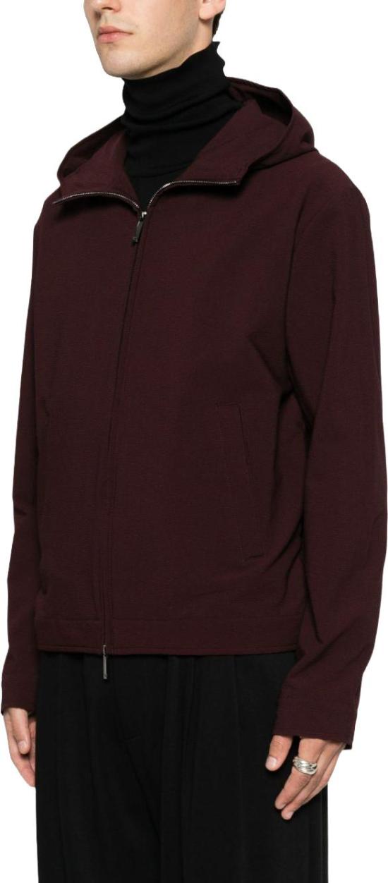 26FW 엠포리오 아르마니 코트 EM006752AF28011UA331 MAROON - EMPORIO ARMANI